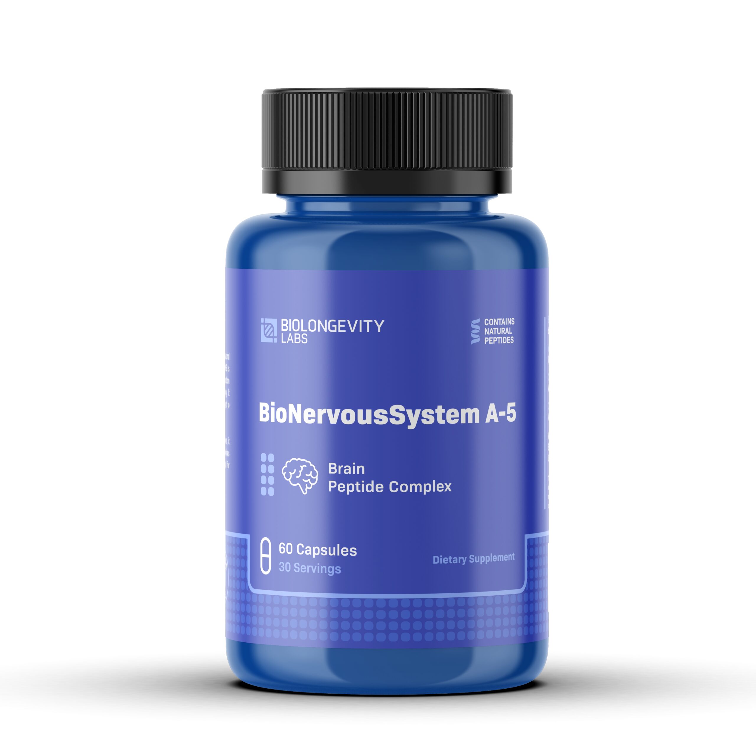 BioNervousSystem - A-5 Nervous System Peptide Bioregulator (Cerluten) 1 BioNervousSystem A-5 60ct - front