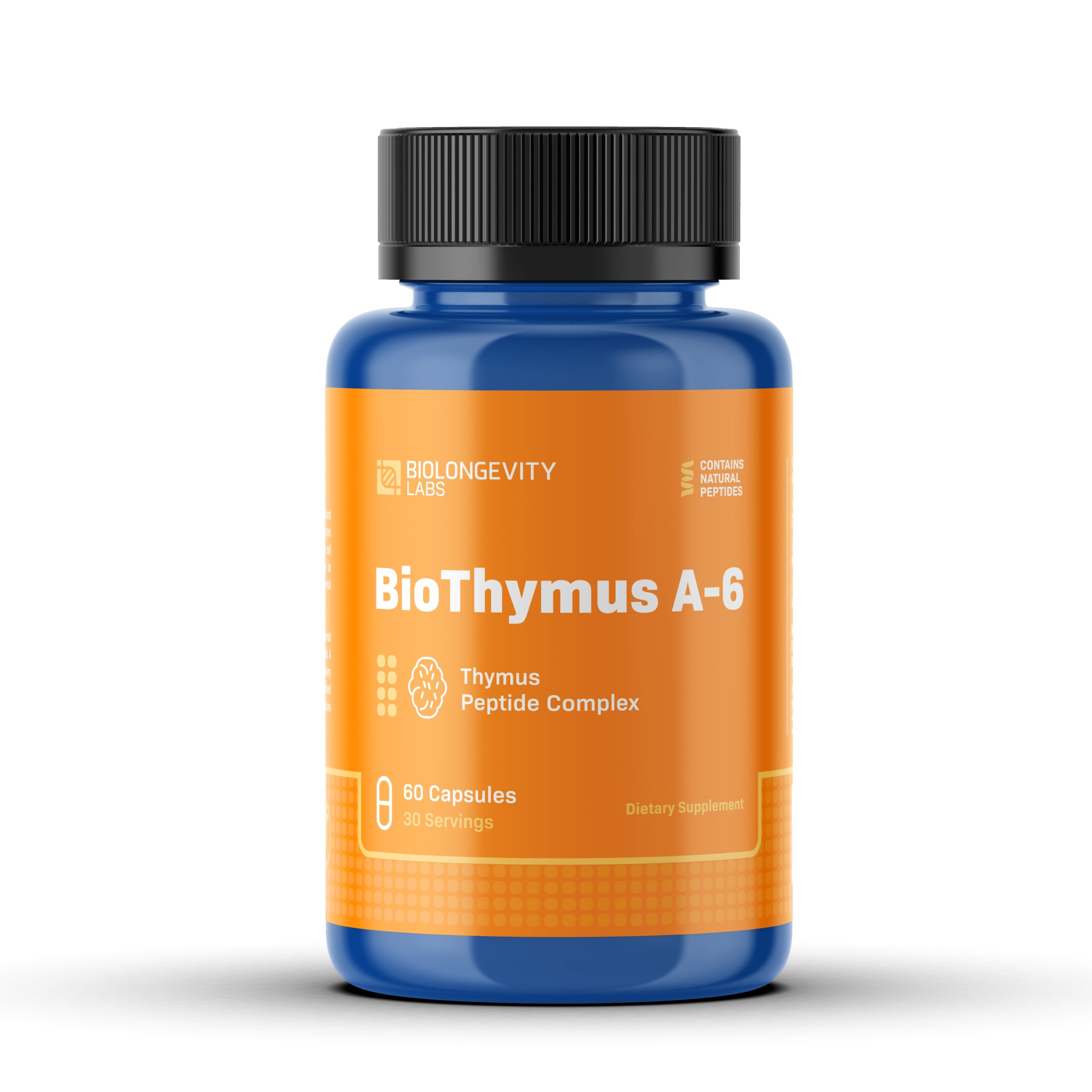 BioThymus - A-6 Thymus Peptide Bioregulator (Vladonix) 1 BioThymus A-6 60ct - front